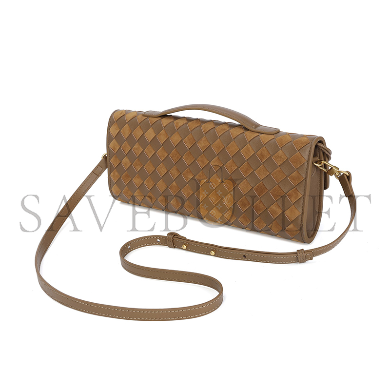 BOTTEGA VENETA HAND-WOVEN LONG LEATHER CLUTCH  (31*13*3cm)